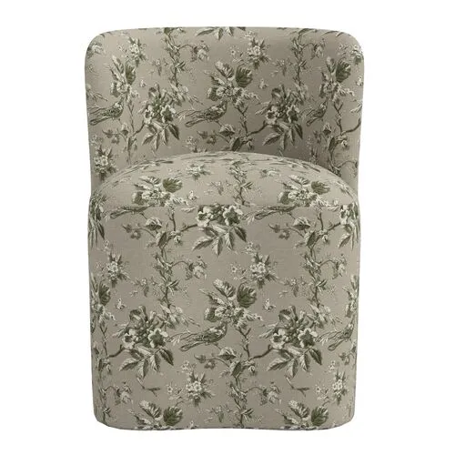 Gail Dining Chair - Michigan Bird Toile - Green