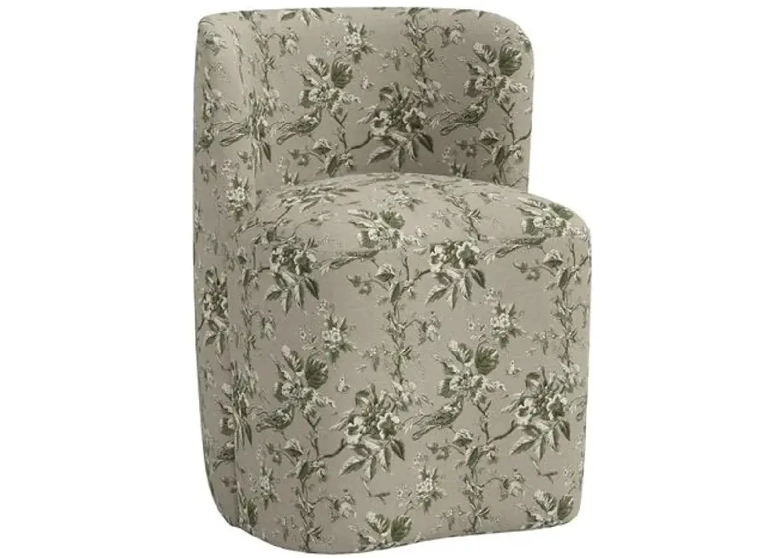 Gail Dining Chair - Michigan Bird Toile - Green