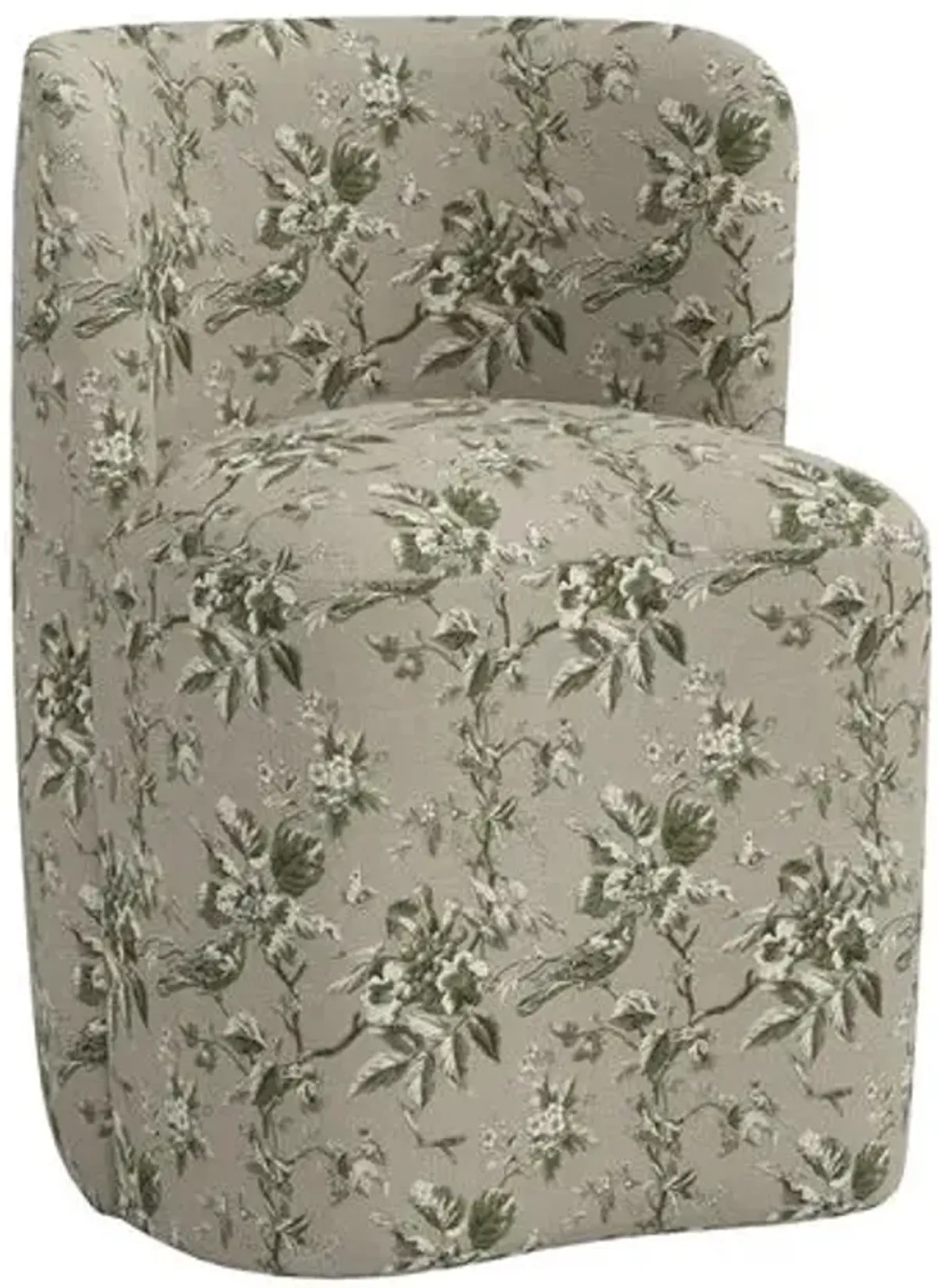 Gail Dining Chair - Michigan Bird Toile - Green