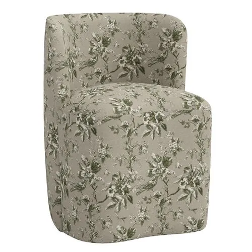 Gail Dining Chair - Michigan Bird Toile - Green