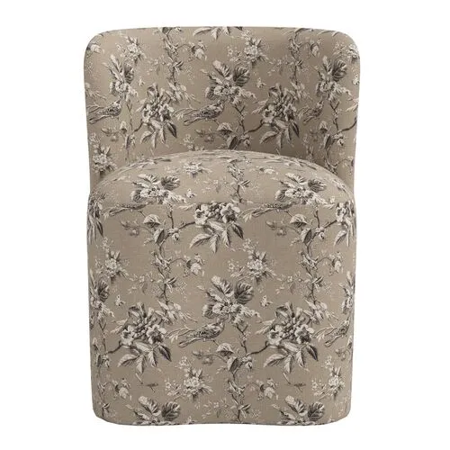 Gail Dining Chair - Michigan Bird Toile - Beige