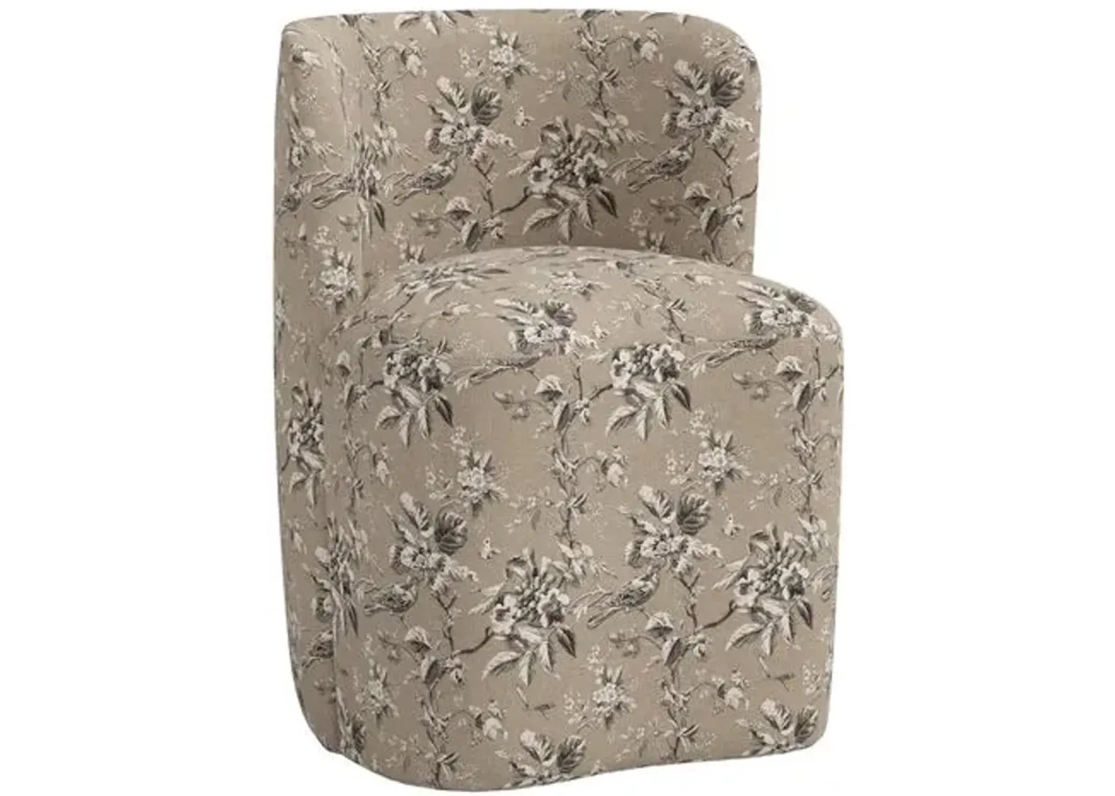 Gail Dining Chair - Michigan Bird Toile - Beige