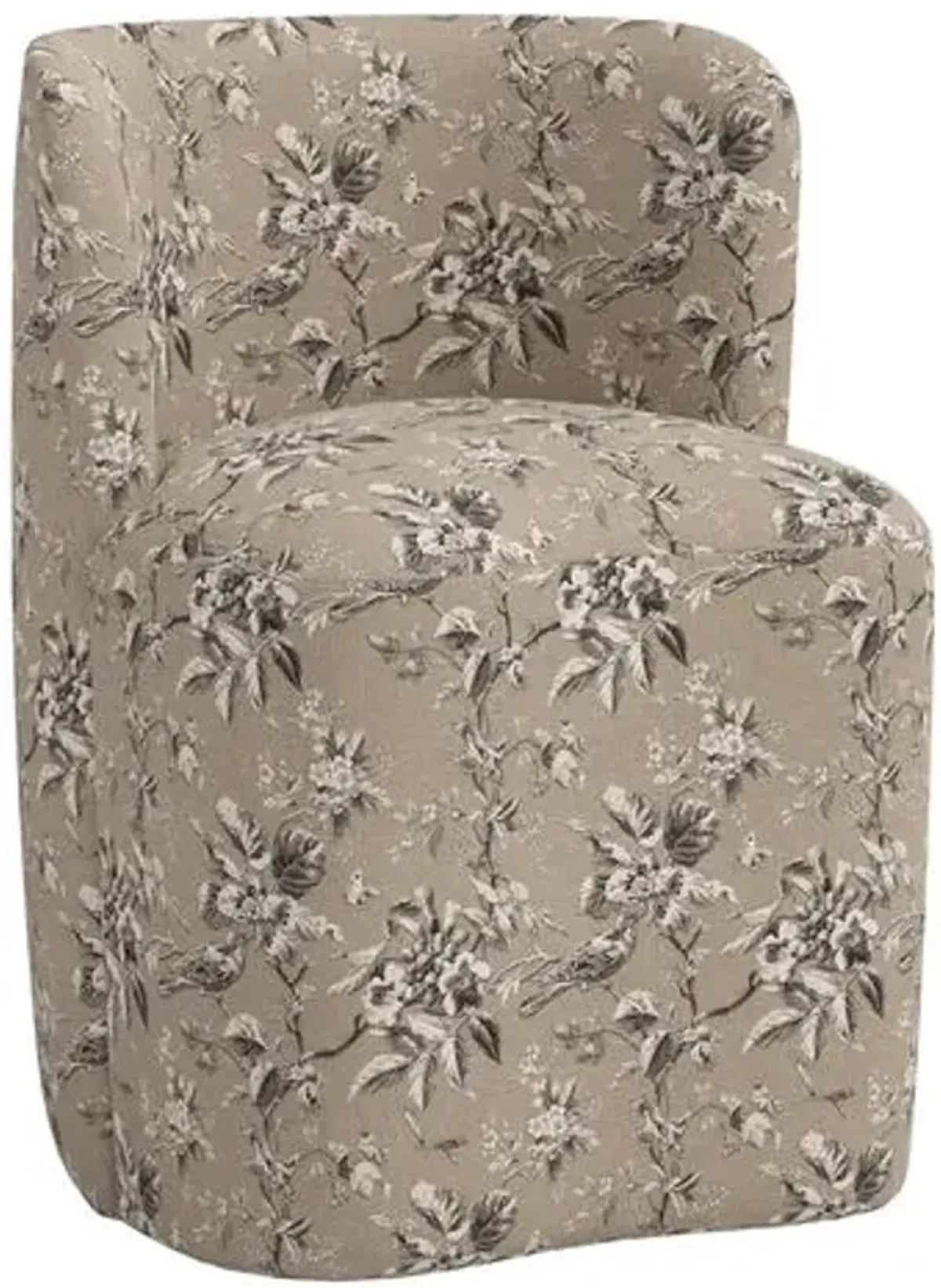 Gail Dining Chair - Michigan Bird Toile - Beige