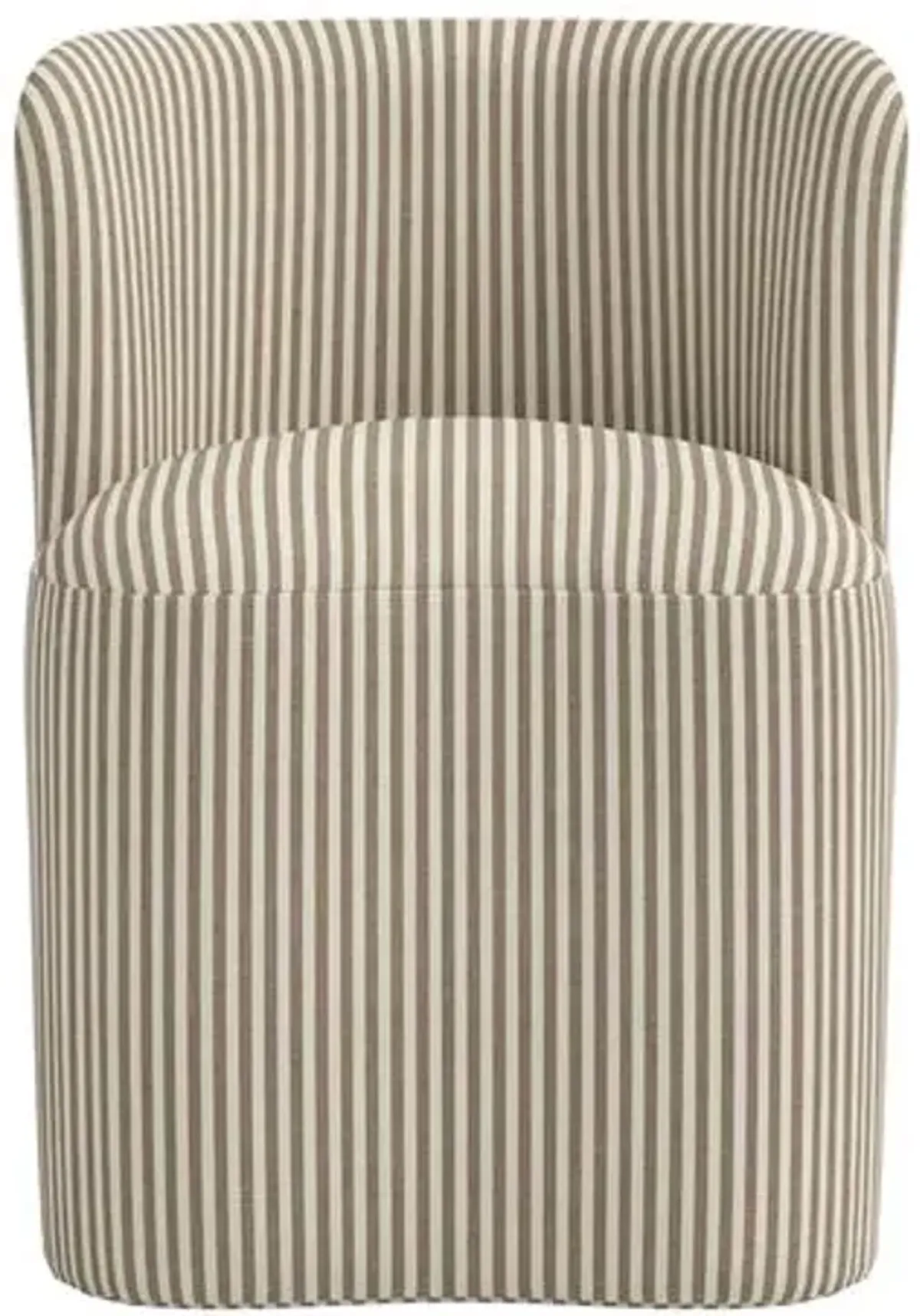 Gail Dining Chair - Jane Stripe - Brown