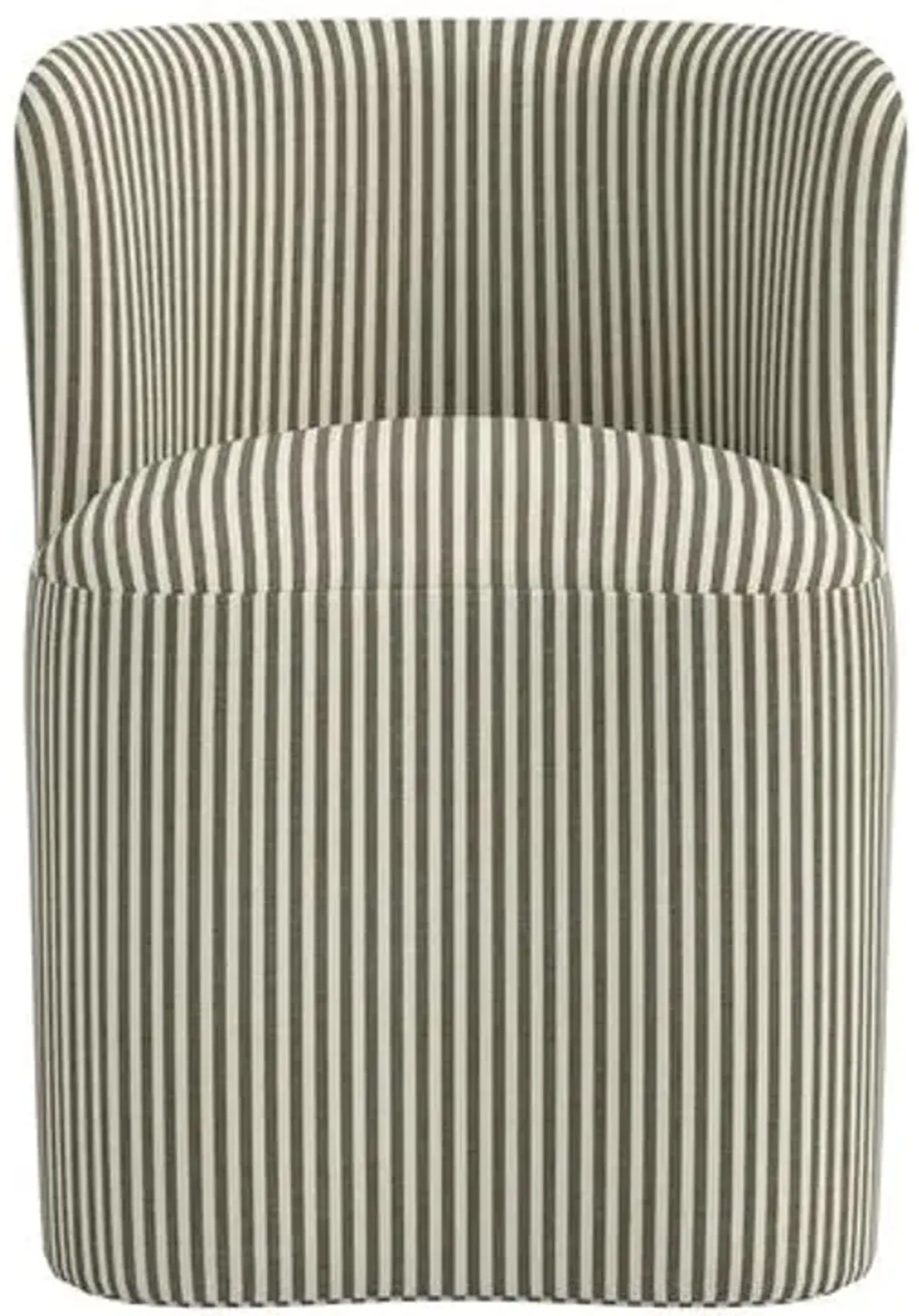 Gail Dining Chair - Jane Stripe - Green