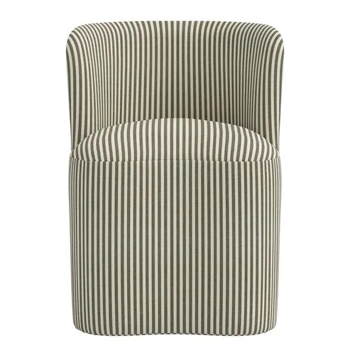 Gail Dining Chair - Jane Stripe - Green