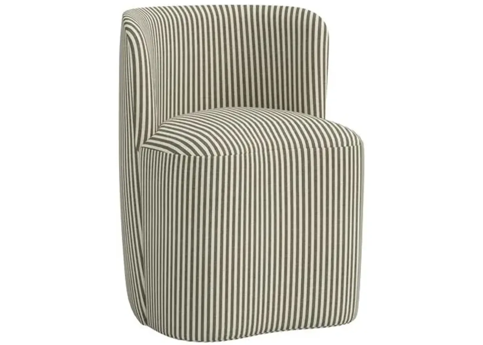 Gail Dining Chair - Jane Stripe - Green