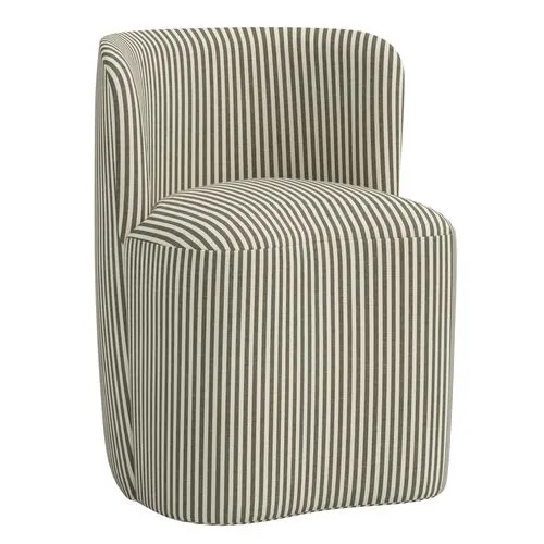 Gail Dining Chair - Jane Stripe - Green