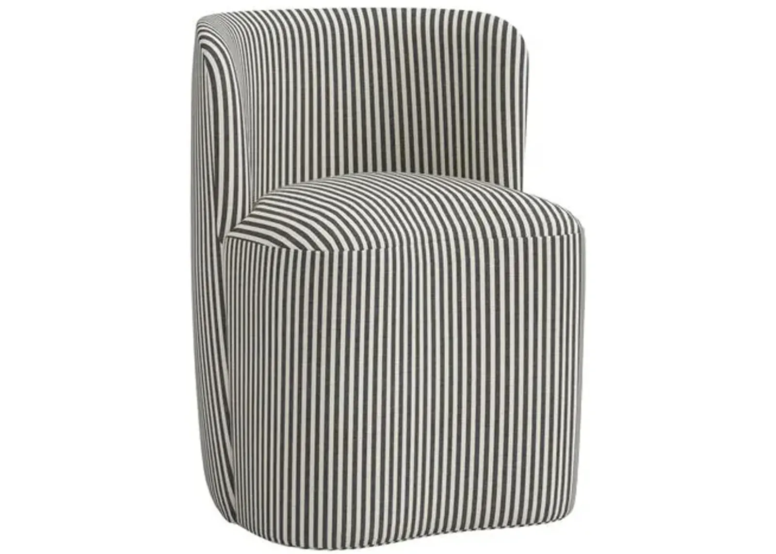 Gail Dining Chair - Jane Stripe - Gray