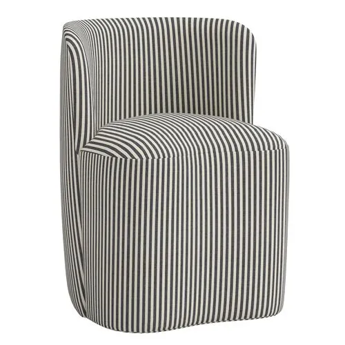 Gail Dining Chair - Jane Stripe - Gray