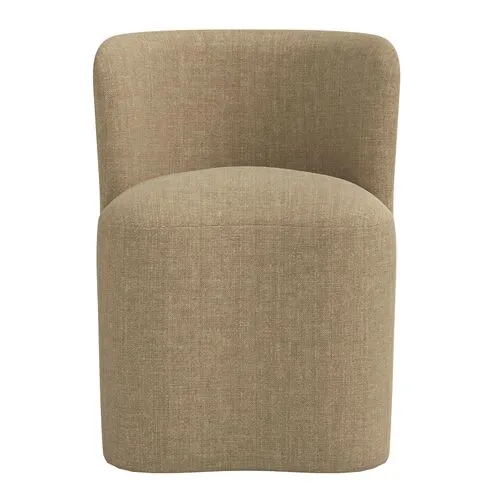 Gail Dining Chair - Linen - Brown