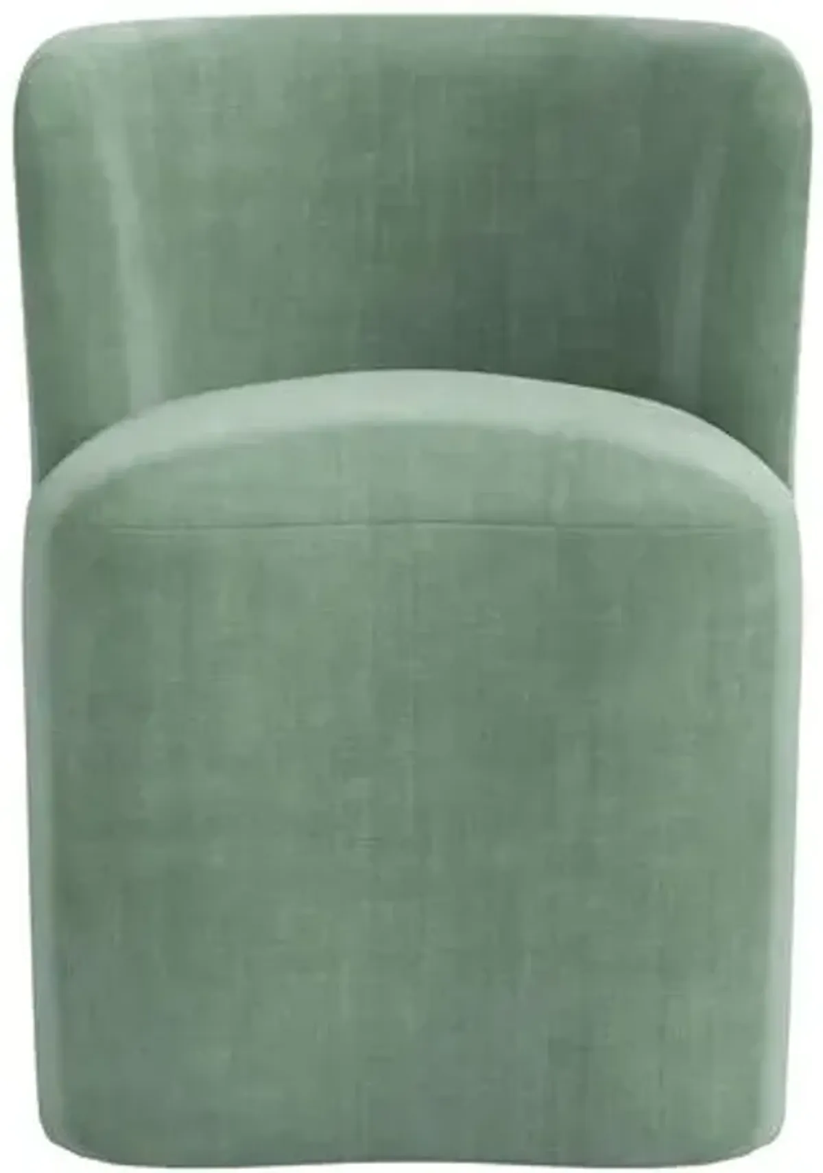 Gail Dining Chair - Velvet - Green