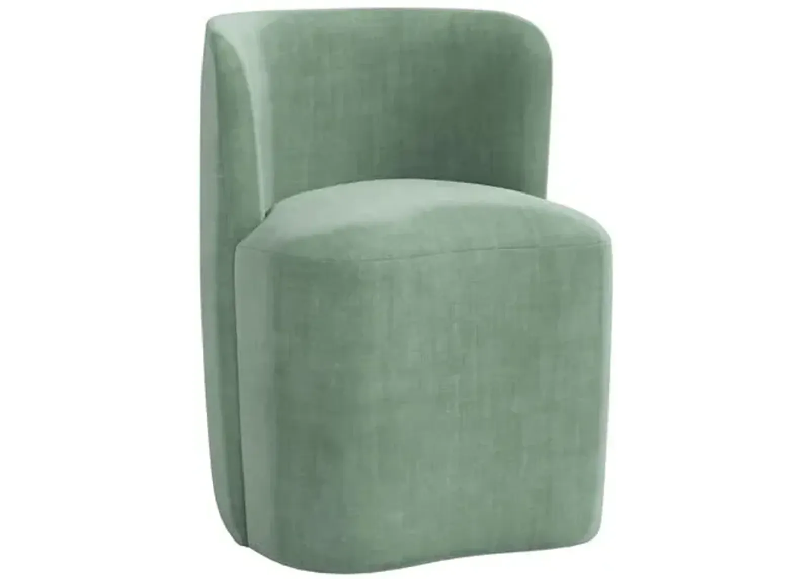 Gail Dining Chair - Velvet - Green