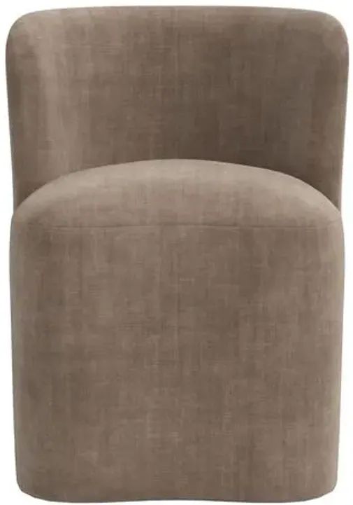 Gail Dining Chair - Velvet - Gray