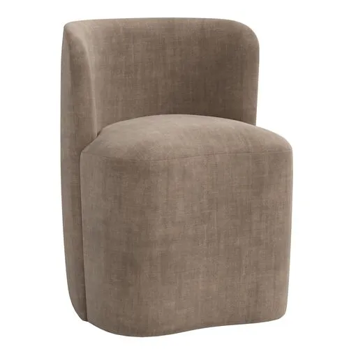 Gail Dining Chair - Velvet - Gray