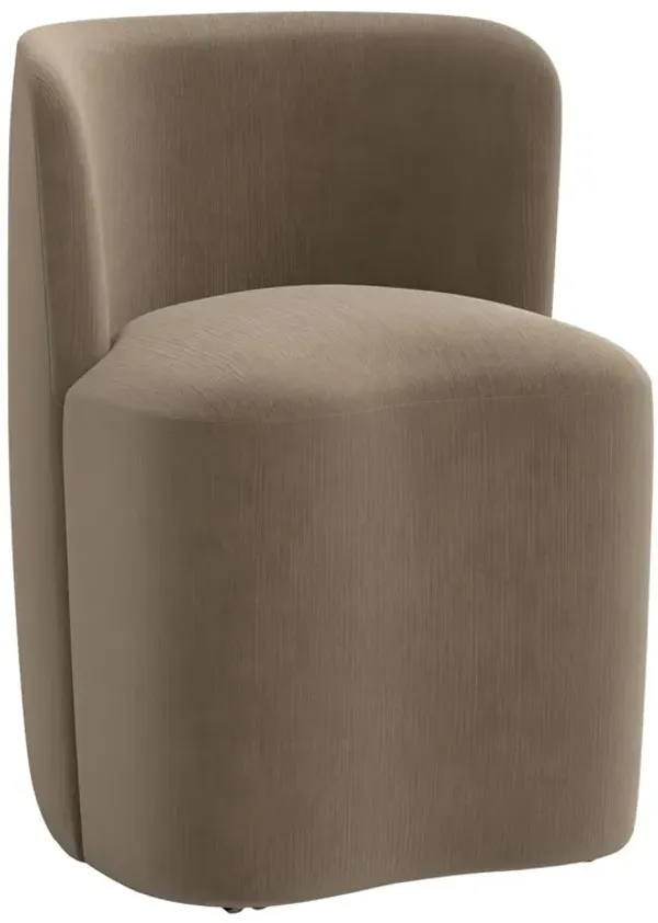 Gail Swivel Dining Chair, Performance Velvet