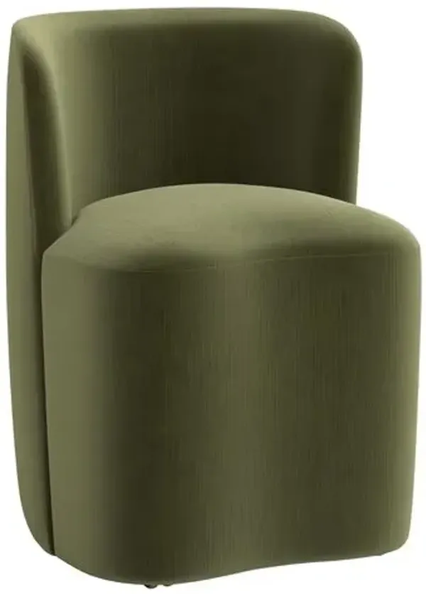 Gail Dining Chair - Performance Velvet - Green