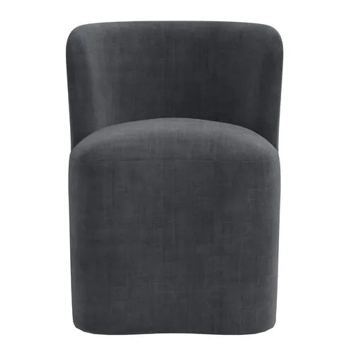 Gail Dining Chair - Velvet - Gray