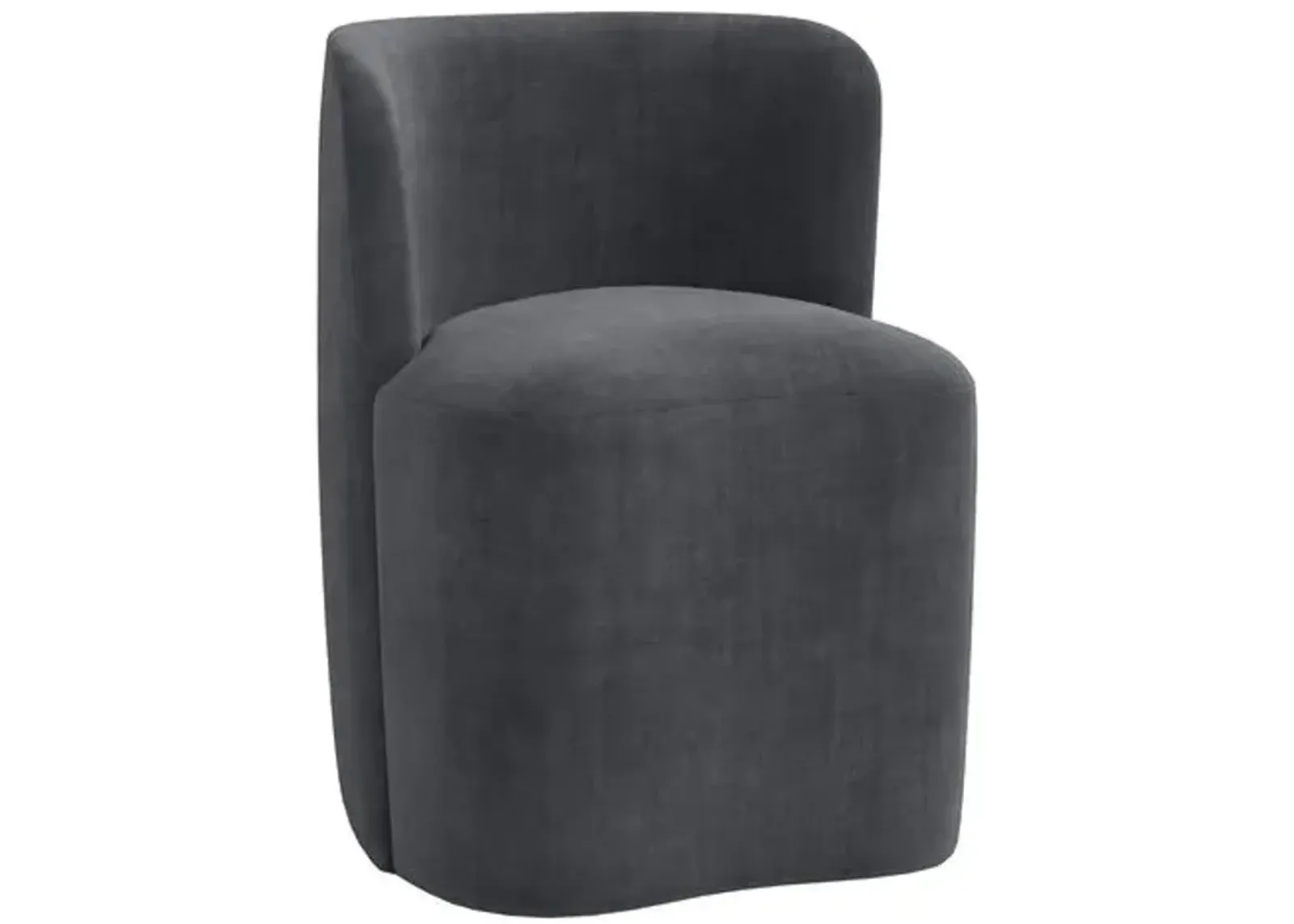 Gail Dining Chair - Velvet - Gray