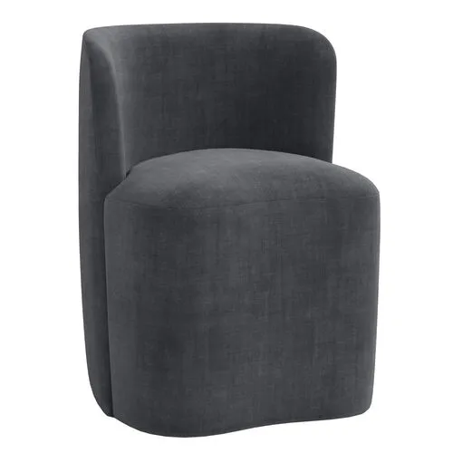 Gail Dining Chair - Velvet - Gray