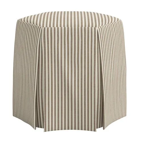 Jessie Ottoman - Jane Stripe - Brown