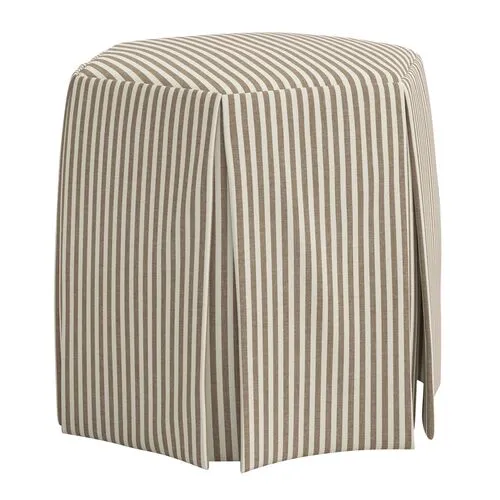 Jessie Ottoman - Jane Stripe - Brown