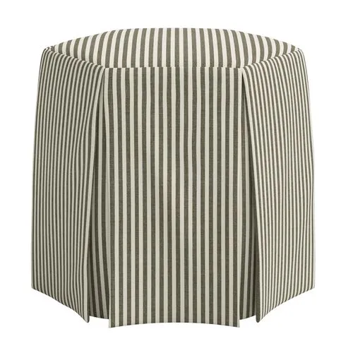 Jessie Ottoman - Jane Stripe - Green