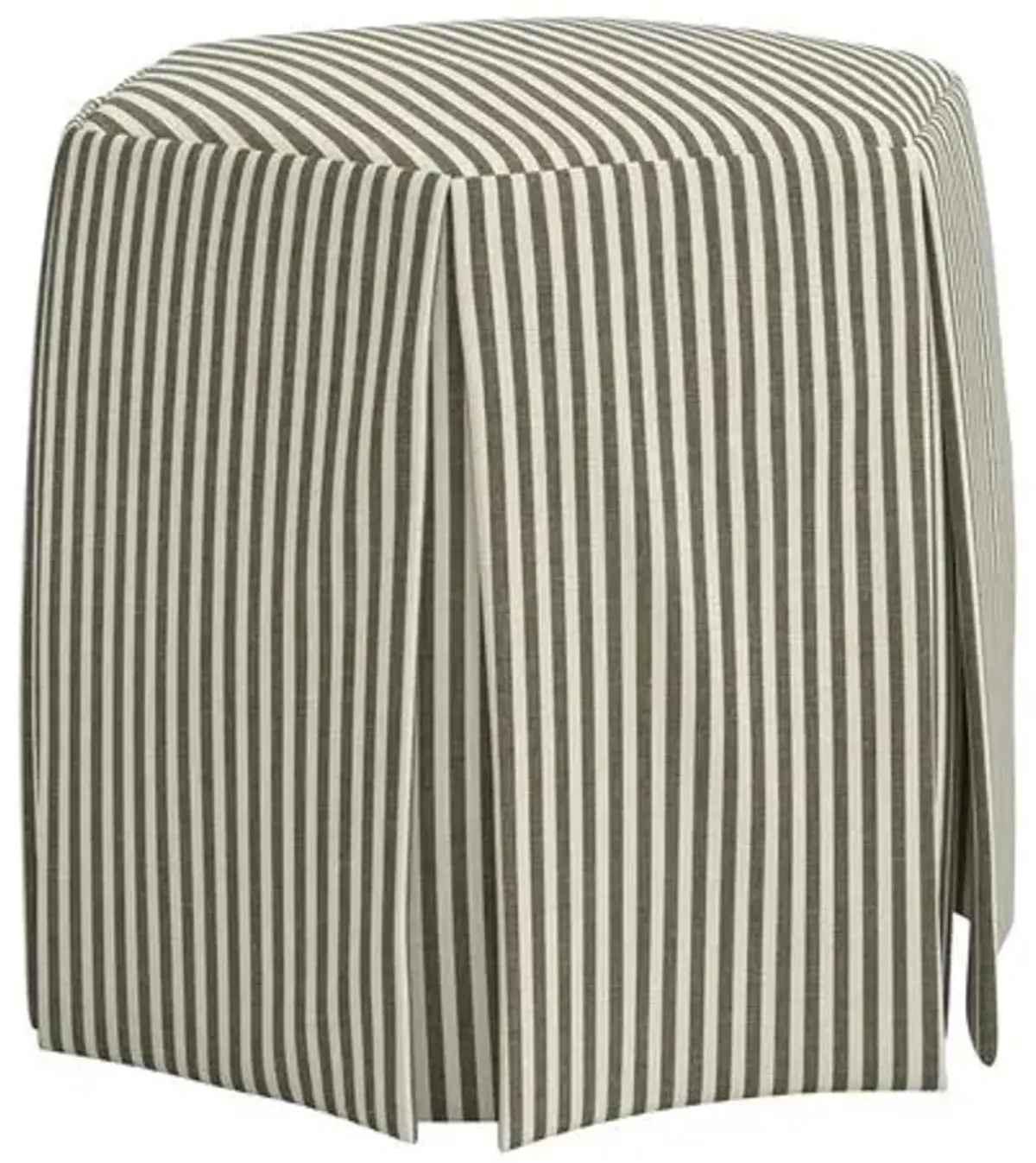 Jessie Ottoman - Jane Stripe - Green