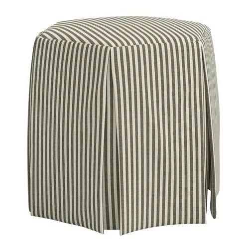 Jessie Ottoman - Jane Stripe - Green