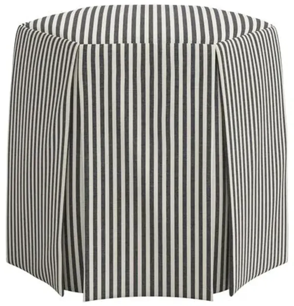 Jessie Ottoman - Jane Stripe - Gray