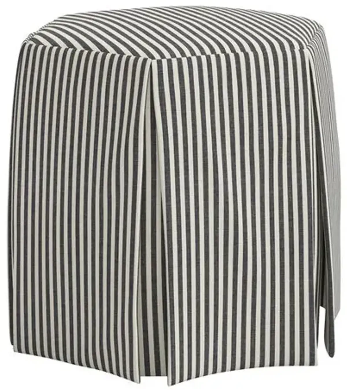 Jessie Ottoman - Jane Stripe - Gray