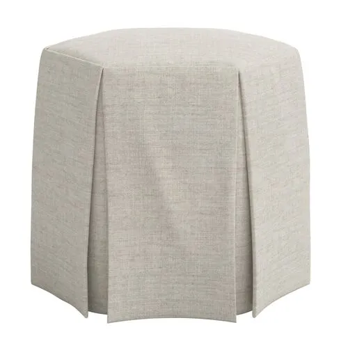 Jessie Ottoman - Linen - Gray