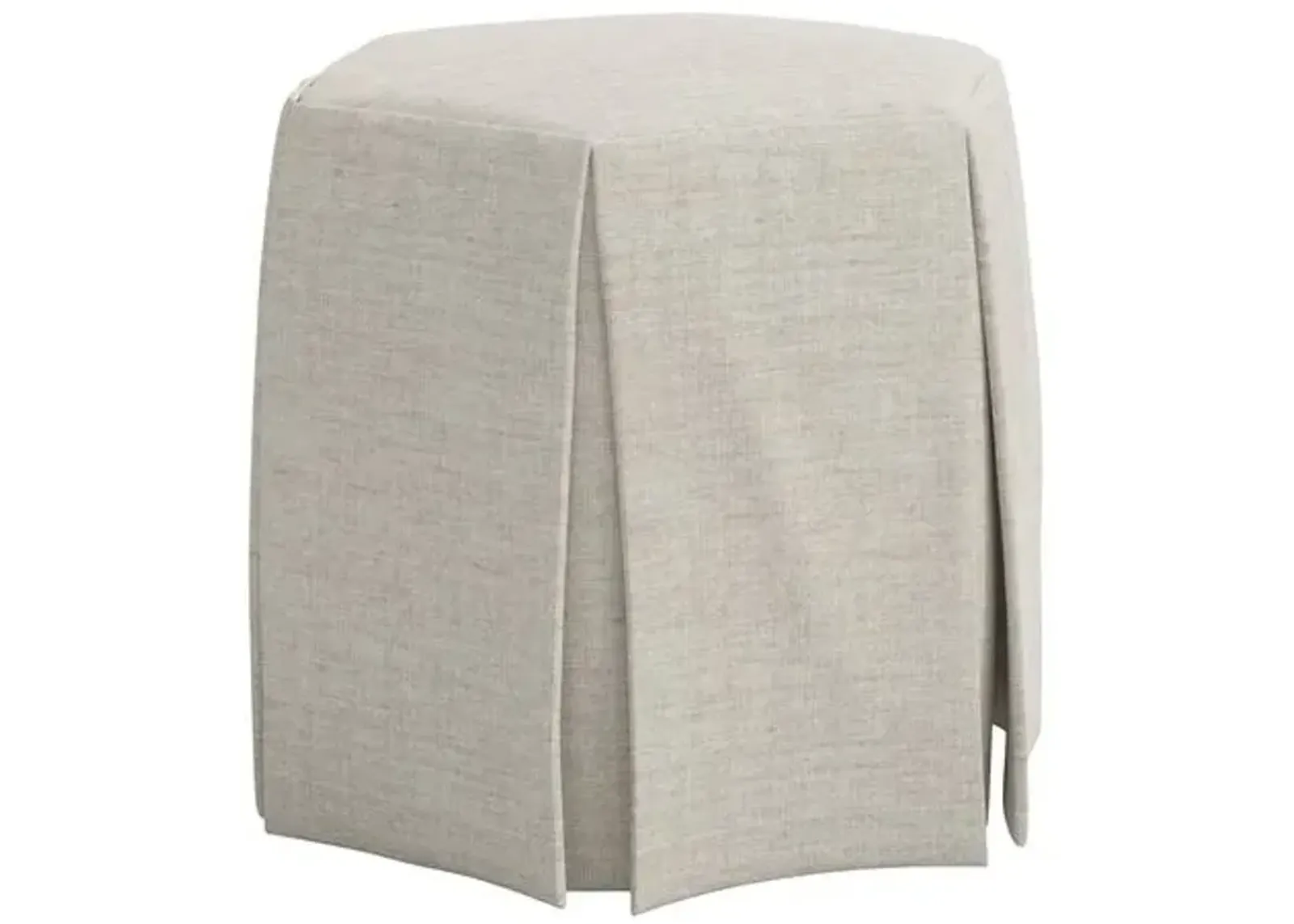 Jessie Ottoman - Linen - Gray