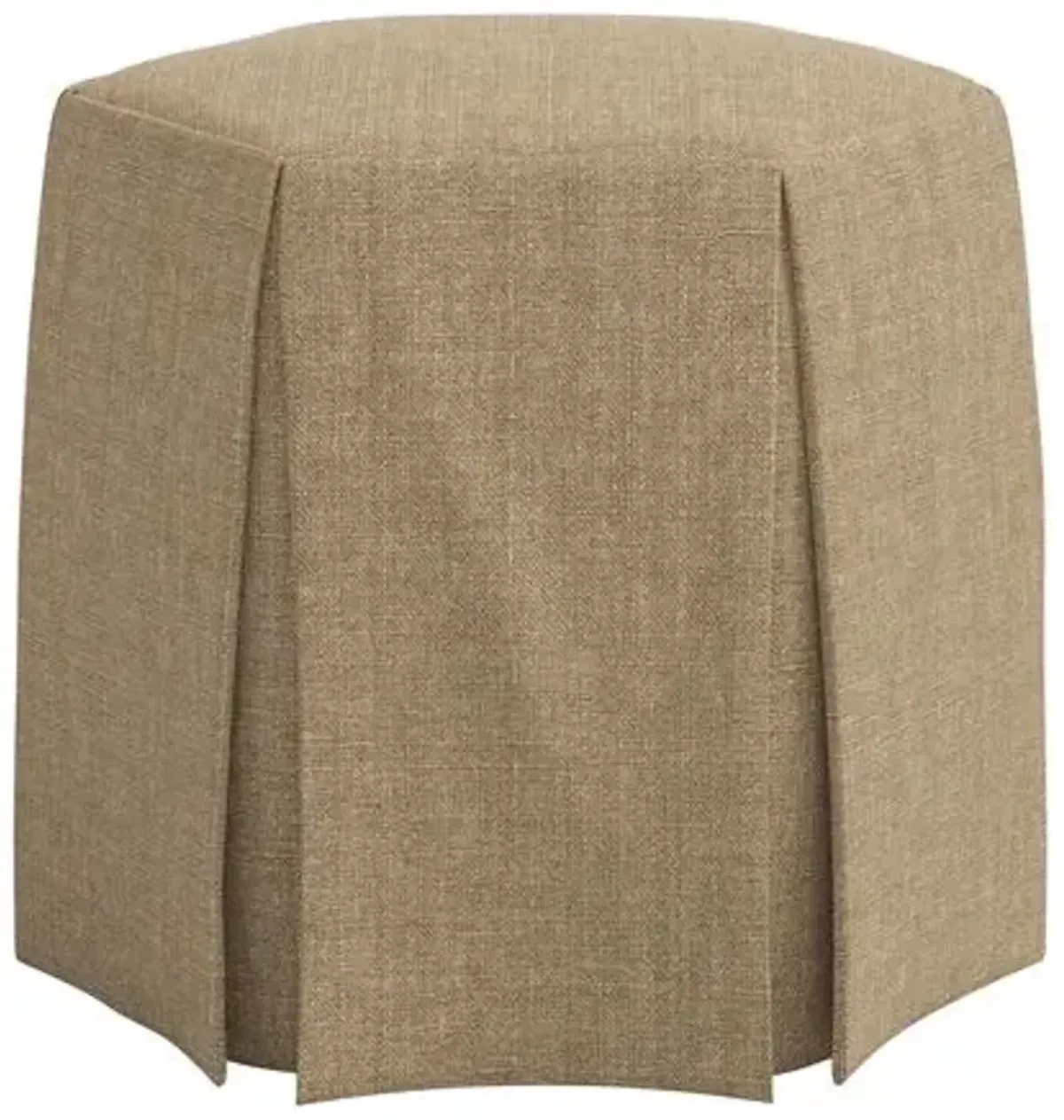 Jessie Ottoman - Linen - Brown