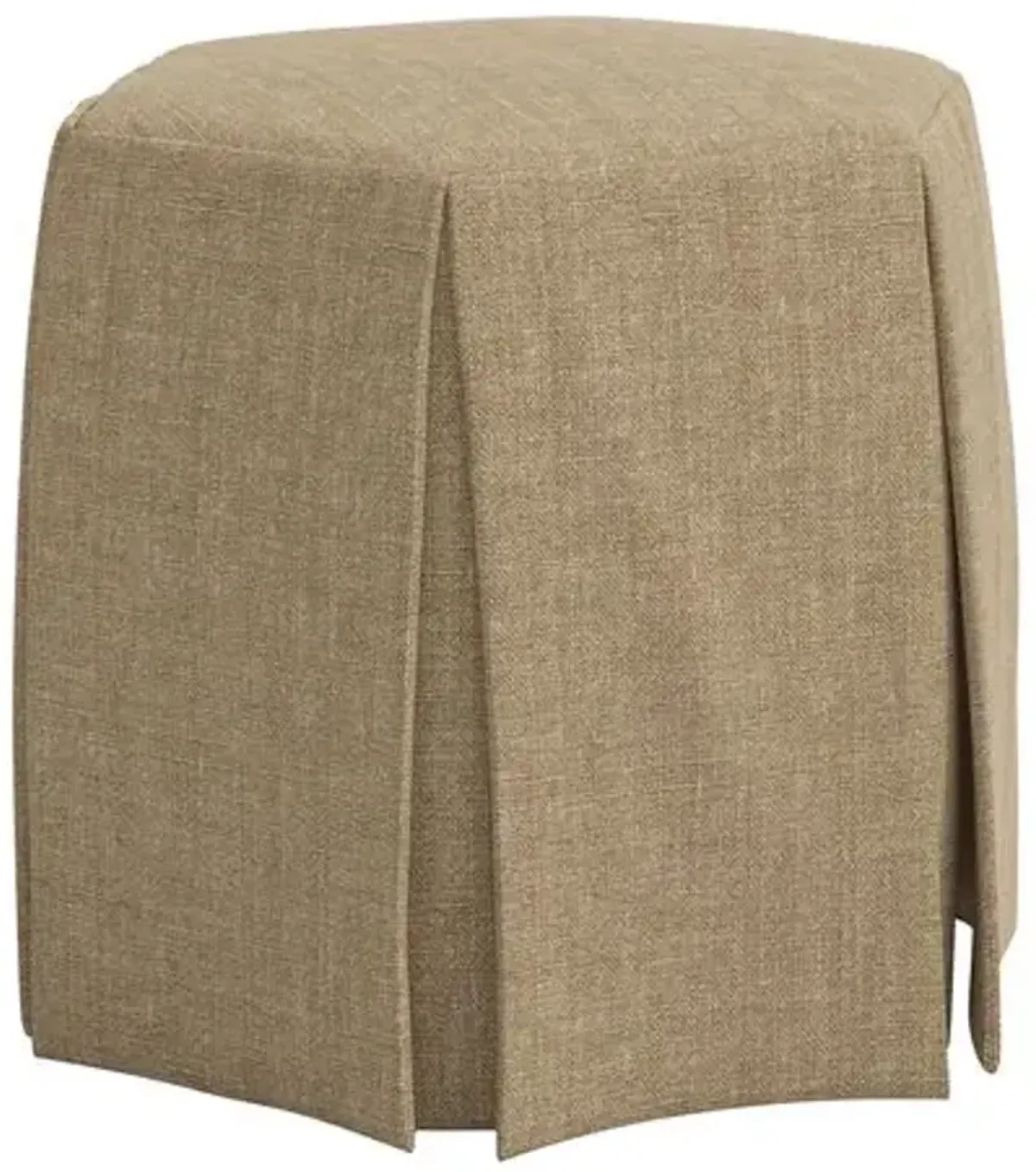 Jessie Ottoman - Linen - Brown