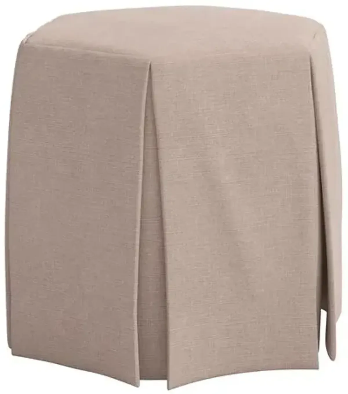 Jessie Ottoman - Linen - Gray