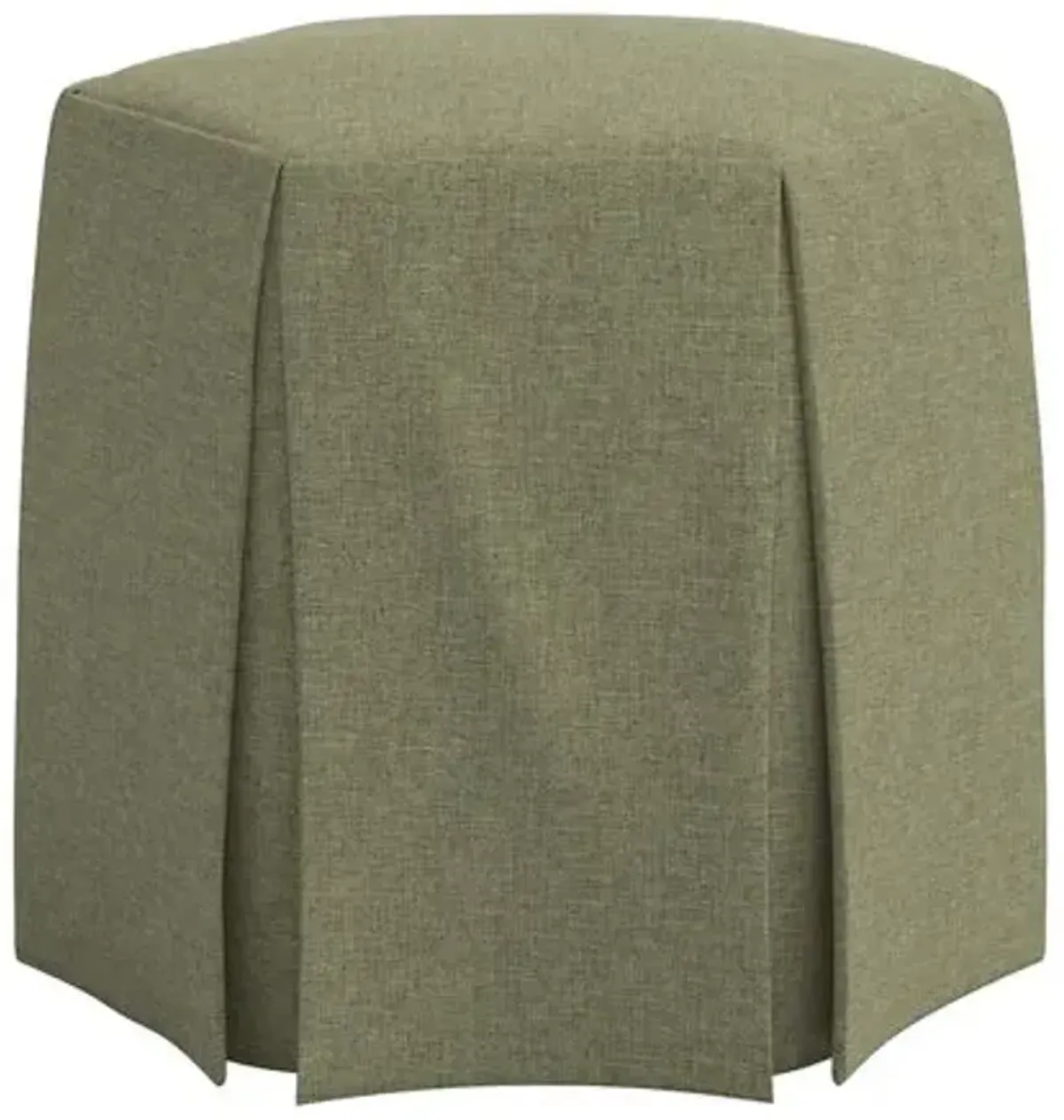 Jessie Ottoman - Linen - Green