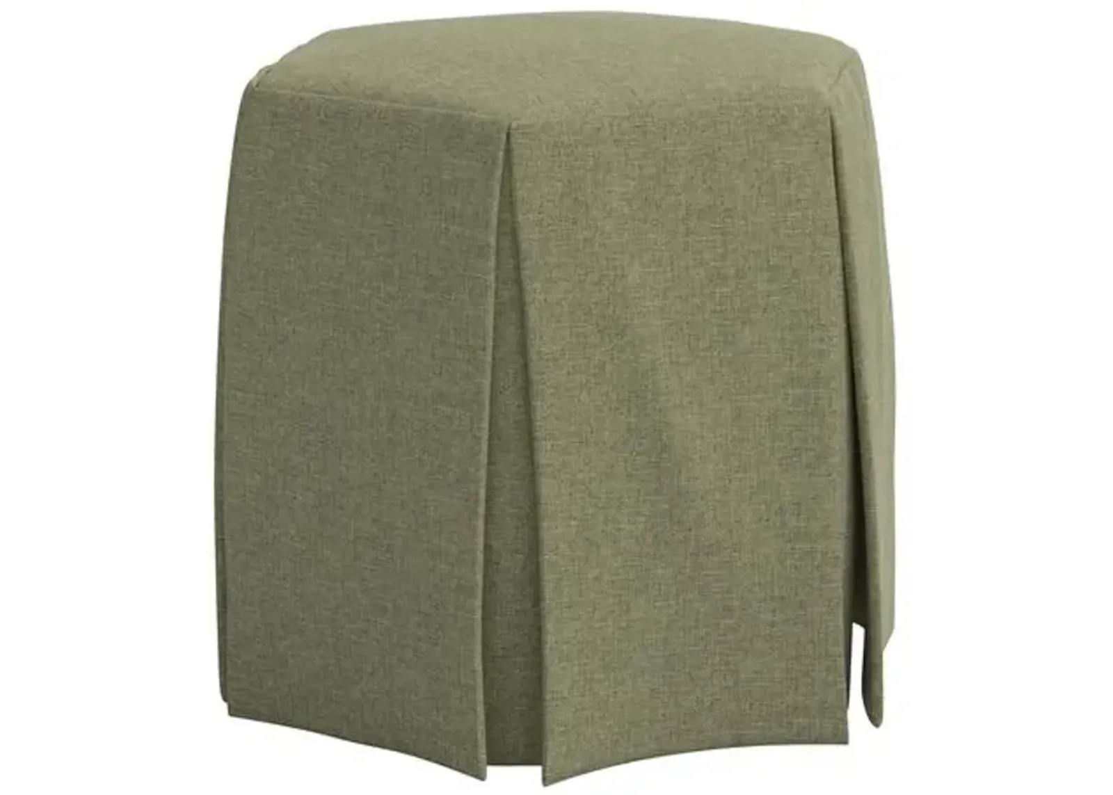 Jessie Ottoman - Linen - Green