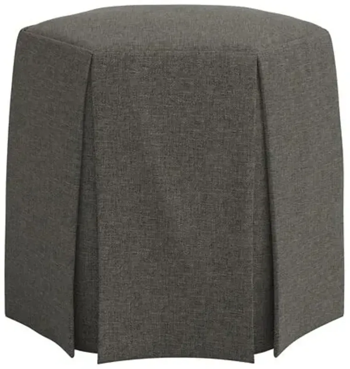 Jessie Ottoman - Linen - Gray