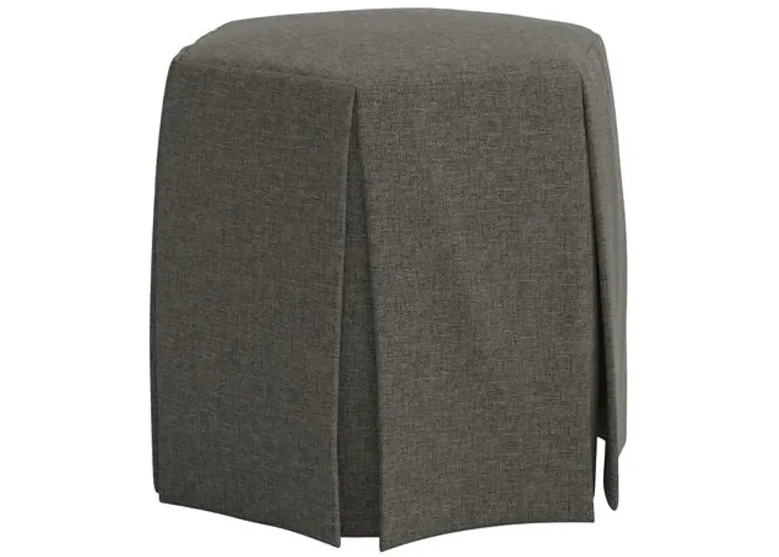 Jessie Ottoman - Linen - Gray