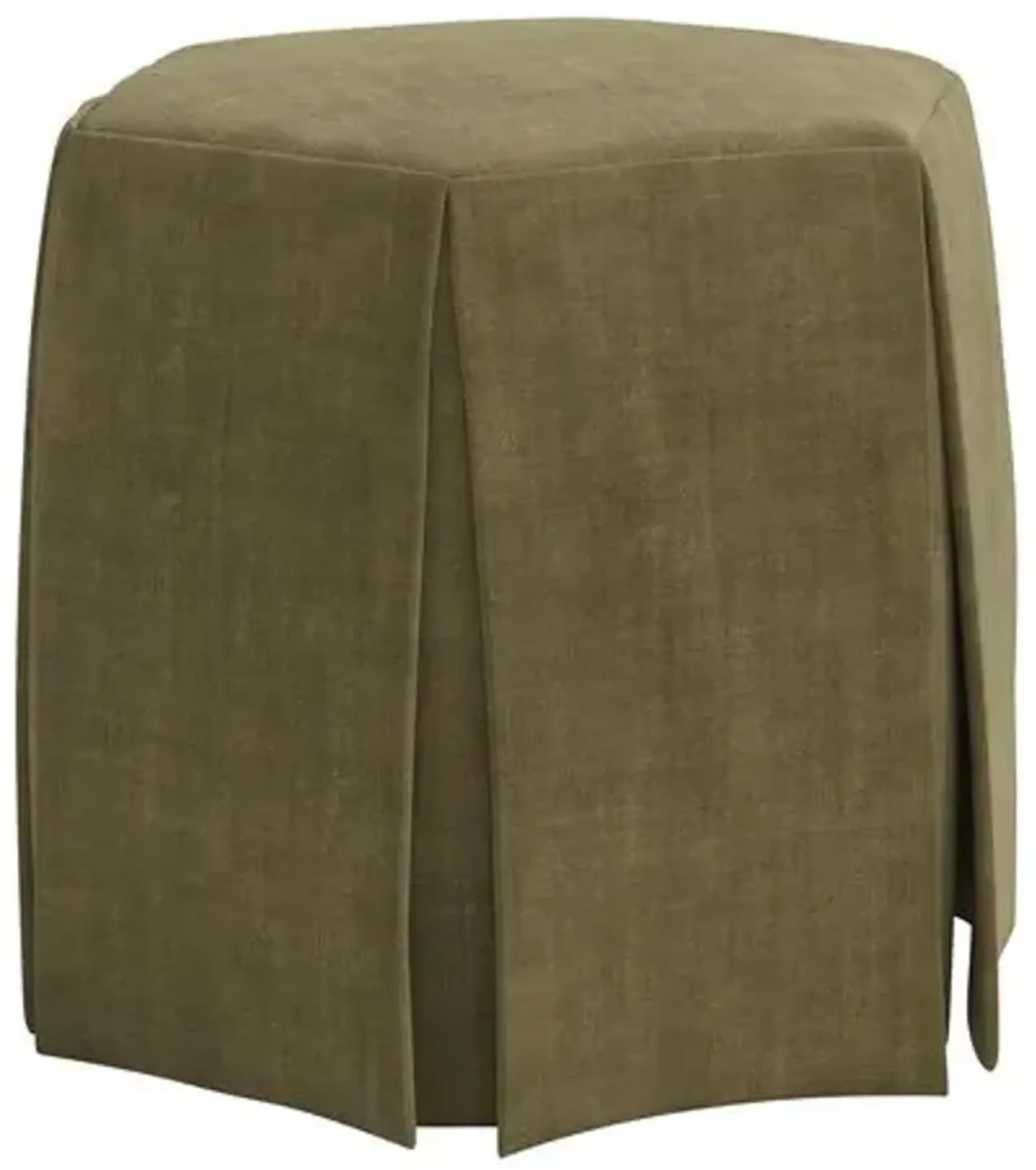 Jessie Ottoman - Velvet - Green