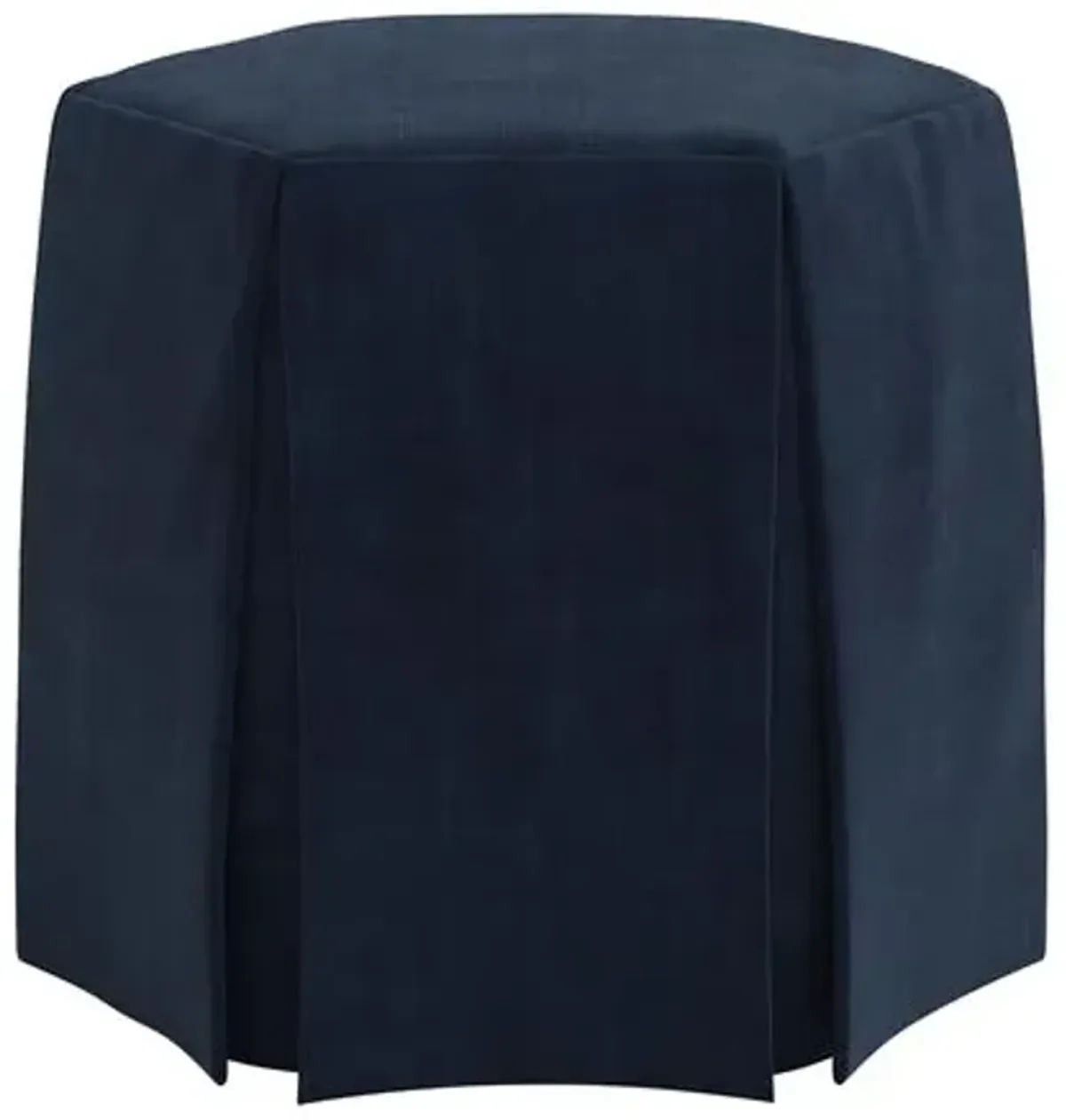 Jessie Ottoman - Velvet - Blue