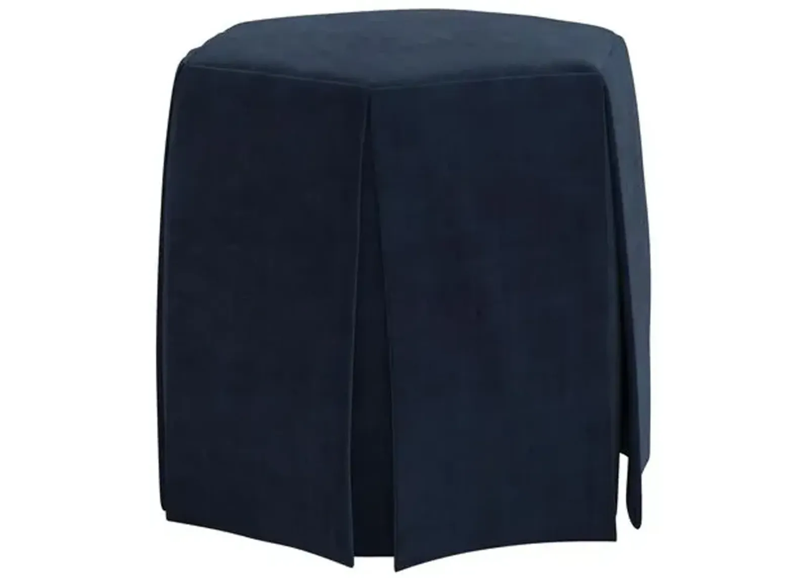 Jessie Ottoman - Velvet - Blue