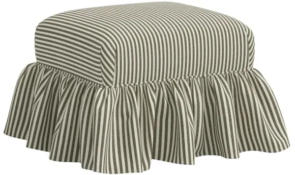 June Ottoman, Jane Stripe