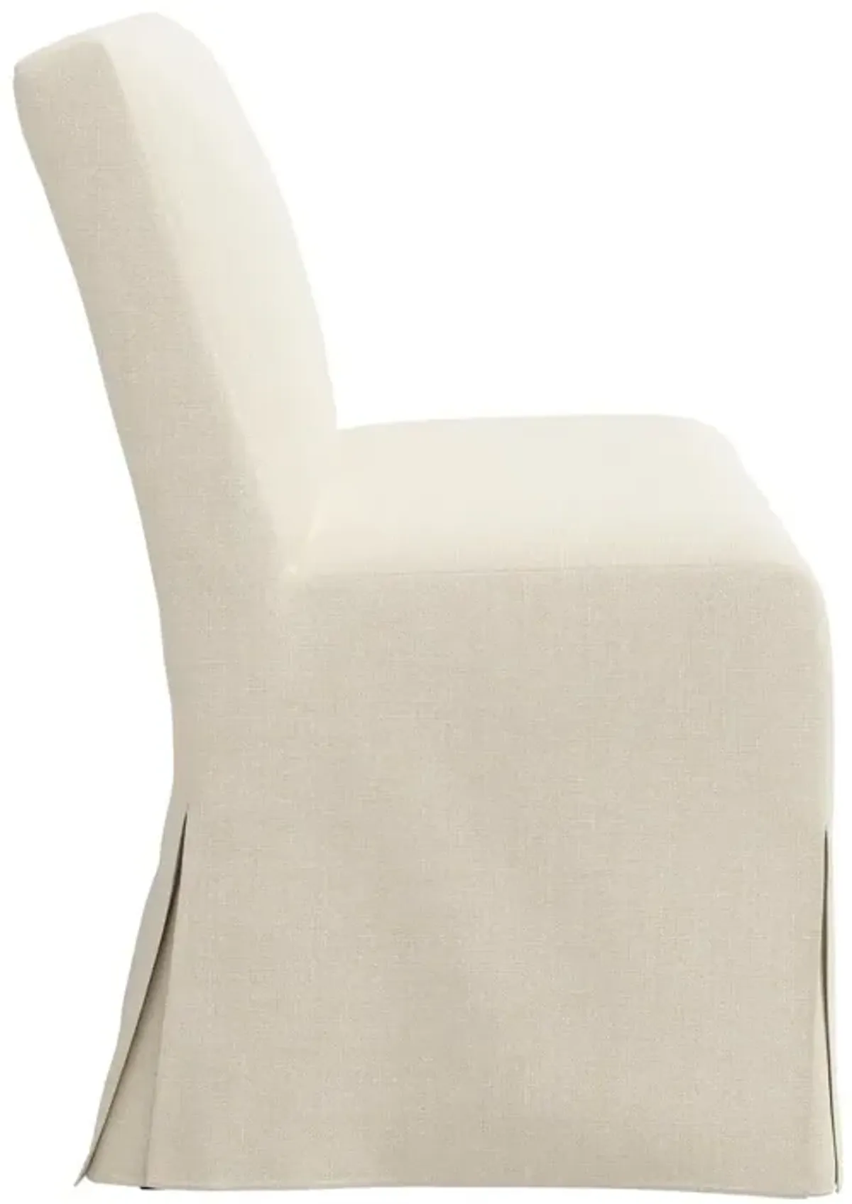 Lindy Slipcover Dining Banquette, Linen