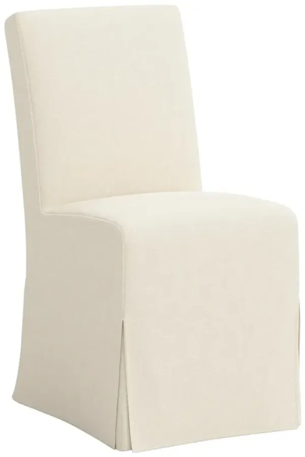 Lindy Slipcover Dining Chair, Linen