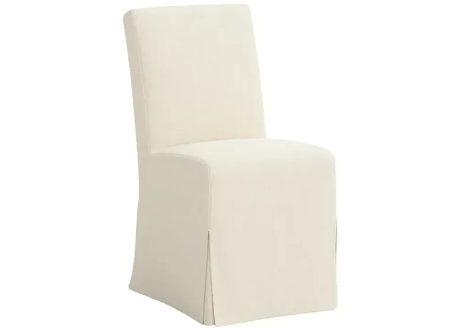 Lindy Slipcover Dining Chair - Linen - Ivory