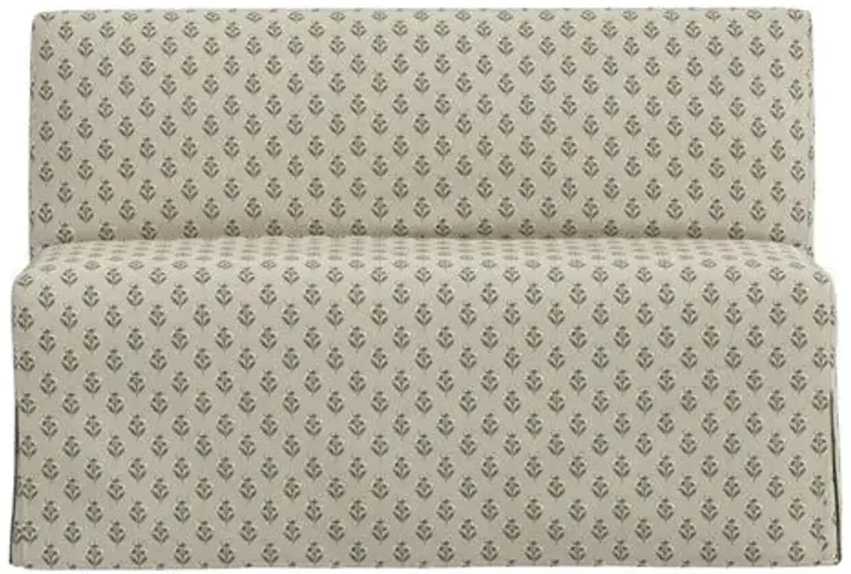 Lindy Slipcover Dining Banquette - Francie - Green