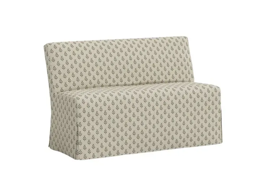 Lindy Slipcover Dining Banquette - Francie - Green