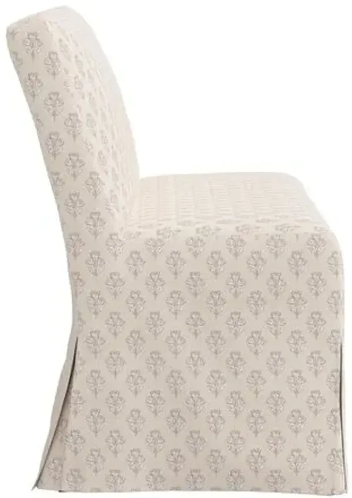 Lindy Slipcover Dining Banquette - Francie - Ivory